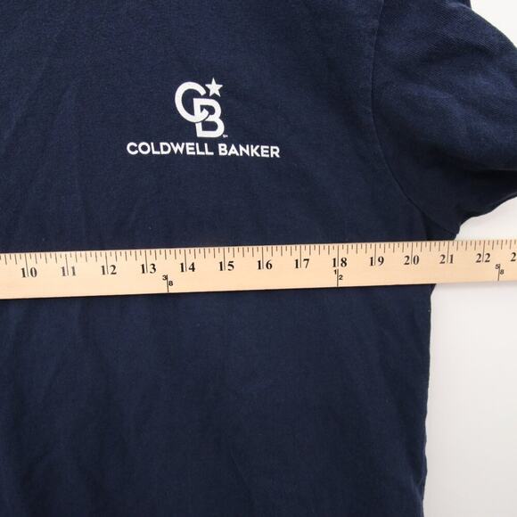 Coldwell Banker T-Shirt Navy Blue Logo Crewneck Short Sleeve Realtor Real Estate - Picture 5 of 15